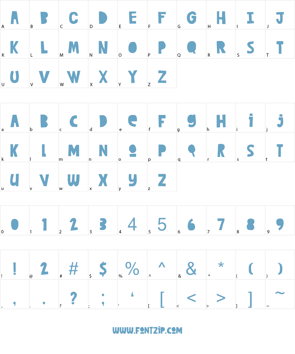 DK Cut Along Font Character